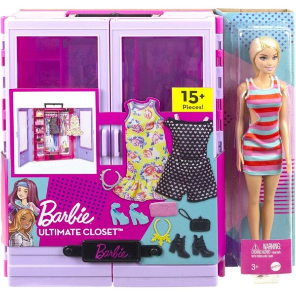 BARBIE FASHIONISTA ARMARIO PORTATIL CON MUÑECA