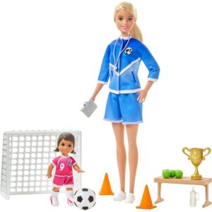 BARBIE QUIERO SER ENTRENADORA DE FUTBOL RUBIA