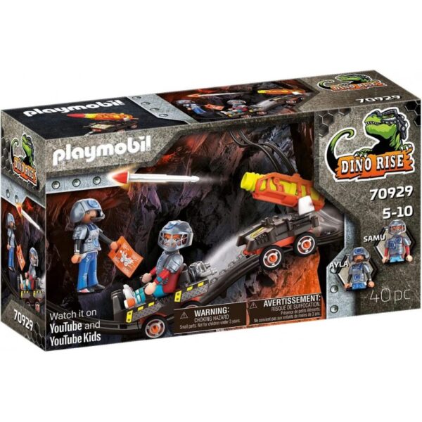 DINO MINE CARRO DE COHETES PLAYMOBIL