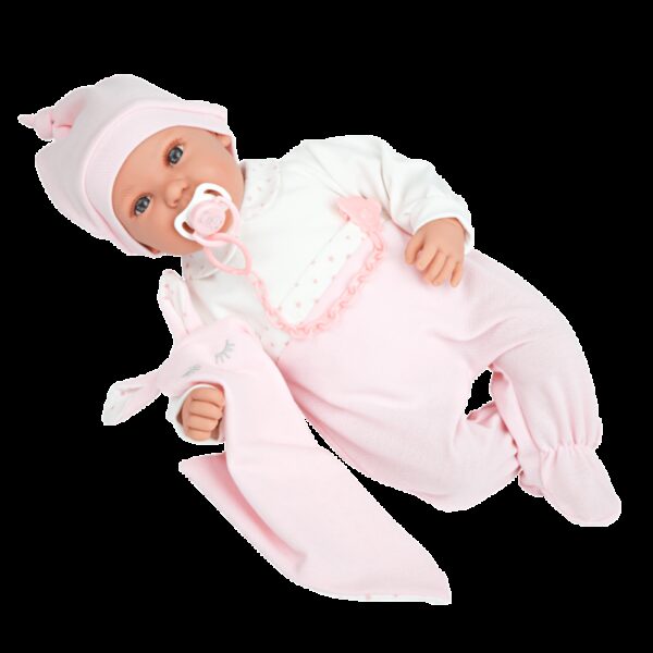 ELEGANCE 42CM IRIA ROSA DOUDOU MECANISMO LLORO