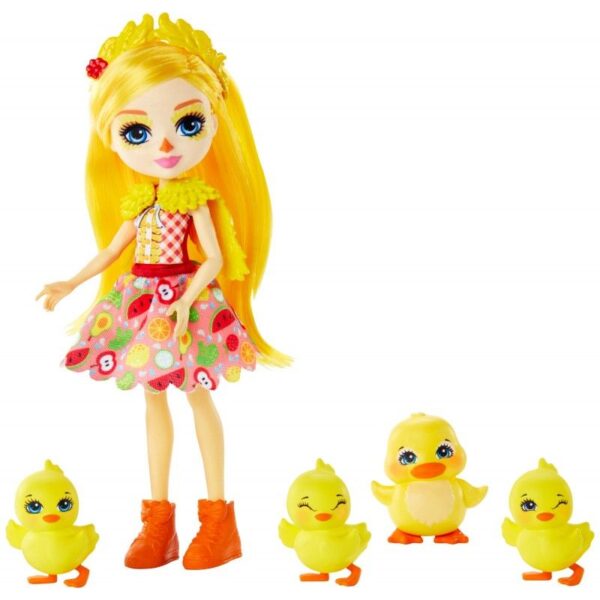 ENCHANTIMALS MUÑECA DINAH DUCK MASCOTA PATO SLOSH