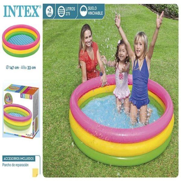 PISCINA  HINCHABLE  3  AROS  SUNSET 147X33 CM 299L