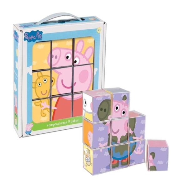 ROMPECABEZAS PEPPA PIG  9 CUBOS