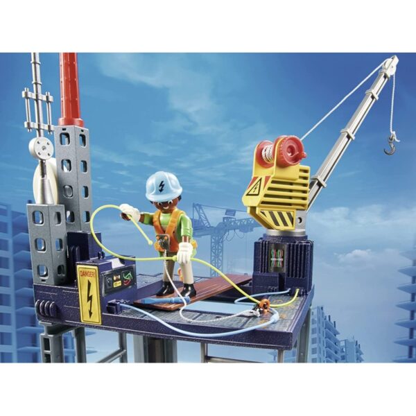 STARTER PACK CONSTRUCCION CON GRUA PLAYMOBIL