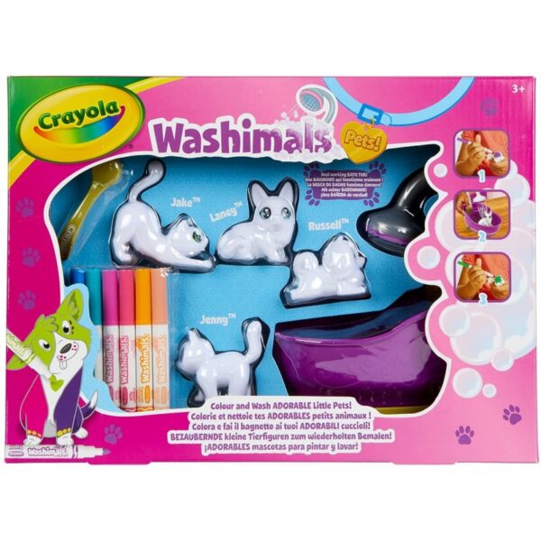 WASHIMALS -NUEVA BAÑERA Y 4 MASCOTAS