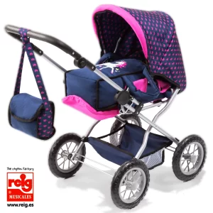 COCHE MUÑECAS  Combi Grande BAYERN DESIGN COCHECITO CARRITO 15054AA