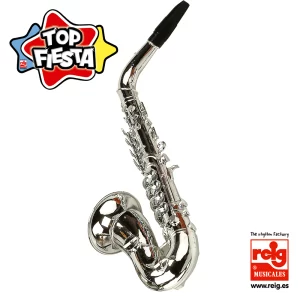 SAXOFON 8 NOTAS METALIZADO  EN BOLSA