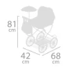 Coche de muñeca plegable con sombrilla - para muñecas de hasta 48 cm. - Imagen 6