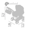 Coche de muñeca 3x1 plegable - para muñecas de hasta 48 cm. - Imagen 10