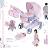 Coche de muñeca 3x1 plegable - para muñecas de hasta 48 cm. - Imagen 8