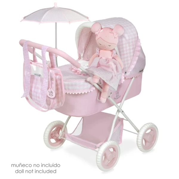 Coche de muñeca plegable con sombrilla - para muñecas de hasta 48 cm.   . - Imagen 9