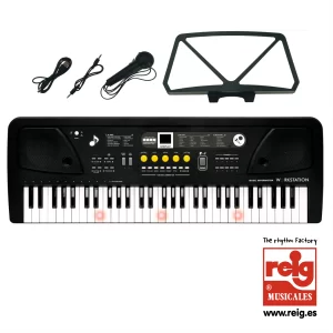 ORGANO 61 TECLAS, CON MIC, TOMA USB Y CABLE AUDIO Y FUNCION PROFESOR