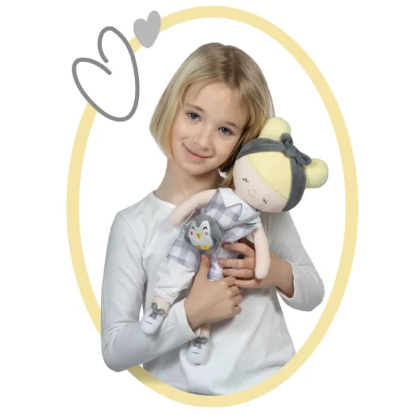 2x1!!  Silla de muñeca con muñeca de cuerpo blando, apta para muñecas de hasta 50 cm. - Imagen 4