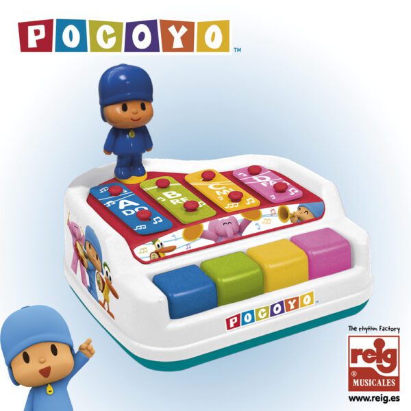 XILOFÓN PIANO EN ESTUCHE  4 NOTAS C/FIGURA POCOYO