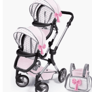Carrito silla(+REGALO GRATIS) gemelar para muñecas – Bebé Paseo (RER26221)