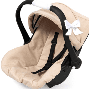 Silla de Coche para muñecas, con Capota, asa Regulable y cinturón, Bayer Design 67975AA